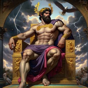 Majestic Zeus: The Greek God of Thunder