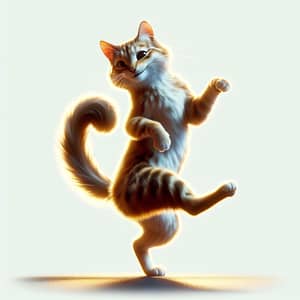 Cheerful Dancing Cat: Captivating and Agile Moves