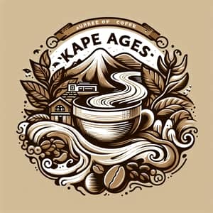 Captivating 'Kape Agos' Coffee Shop Logo Design | Warm & Inviting