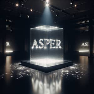 Asper Crystal: Shimmering Radiance in Dark Elegance