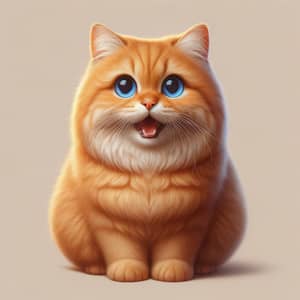 Orange Cat with Blue Eyes | Striking and Healthy