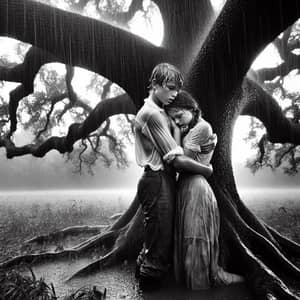 Intimate Shelter Under Oak Tree | Romantic Photography