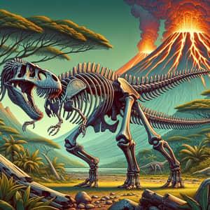 Massive Skeleton Dinosaur: Prehistoric Era Discovery