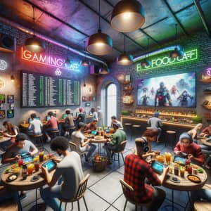 Cozy Gaming Food Cafe with Aesthetic Vibe
