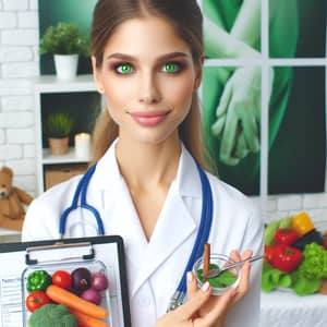 Nutritionist with Green Eyes - Expert Dietitian