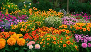 Colorful Flower Garden Photography | Beautiful Blooms Landscape
