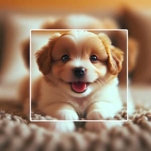 Adorable Small Fluffy Puppy | Cute Playful Pet