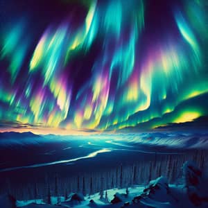 Vibrant Northern Lights Display | Abstract Nature Spectacle