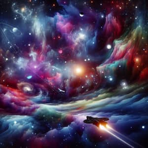 Abstract Space Exploration Art | Cosmic Wonders