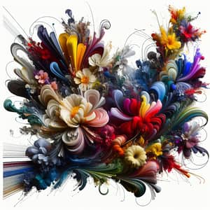 Stunning Abstract Flower Art - Colorful Floral Designs