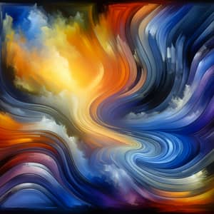 Healing and Renewal in Miscarriage Abstract Art