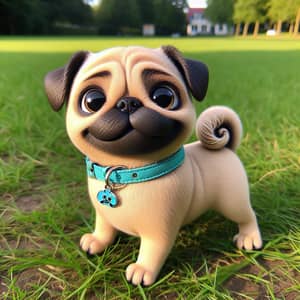 Adorable Pug Inspired by the Animated Mystery Dog