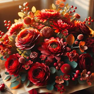 Vibrant Red Flower Bouquet | Fresh Floral Arrangements