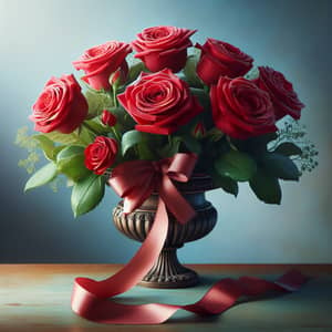 Vibrant Red Roses Bouquet - Natural Beauty Captured