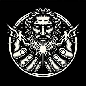 Zeus-inspired Lightning Logo Design