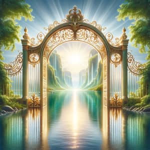 Ethereal Bay Entryway: Gateway to Heaven-like Realm