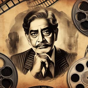 Tribute to Legendary Indian Actor: Classic Bollywood Inspiration
