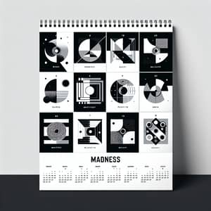 Minimalist Madness Calendar: Abstract and Aesthetic Designs