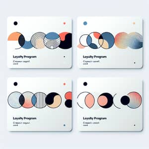 Elegant Multi-Colored Loyalty Program Cards
