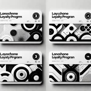 Monochrome Loyalty Program Cards: Four Levels of Sophistication