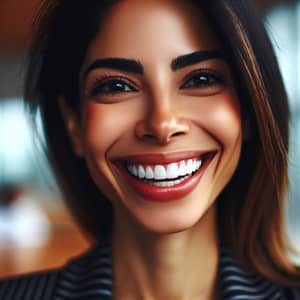 Joyful Hispanic Female Marketing Manager Portrait