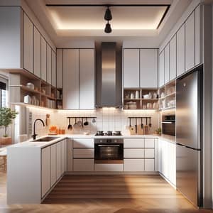 Modern HDB Apartment Kitchen Interior Design in Singapore