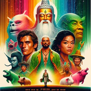 Vintage-Style Movie Poster: Journey to the West