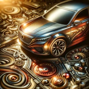 Detailed Car with Shiny Exterior | Intricate Design Features