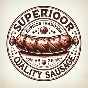 Superior Tradition Quality Sausage Logo | Artisan Sausage Design