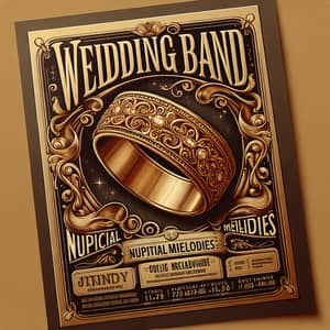 Nuptial Melodies - Wedding Band Flyer Design
