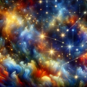 Celestial Constellation Digital Painting | Night Sky Wonder