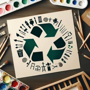 Upcycling & Art Logo: Transforming Waste into Art