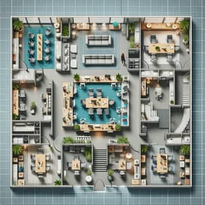 Intricately Designed Office Floor Plan for Efficient Workspaces