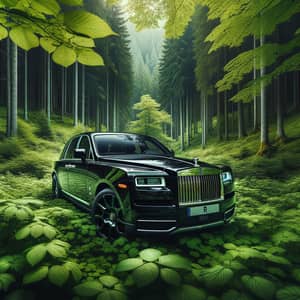Luxurious Rolls Royce Cullinan in Tranquil Forest | Human Design Prowess