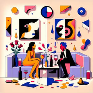 Modern Love: Abstract Representation with Unorthodox Elements