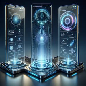 Futuristic Mobile Phones with Holographic Displays and AI Assistants