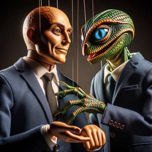 Nebiru Alien Reptilian Magnate Manipulates Politician