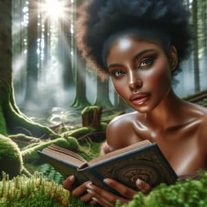 Black Goddess Immersed in Orishas Lore | Forest Reading