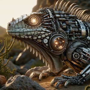 Mechanical and Electronic Iguana - Innovative Creature Design