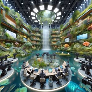 Ecosystem TV Studio: Nature and Technology Fusion