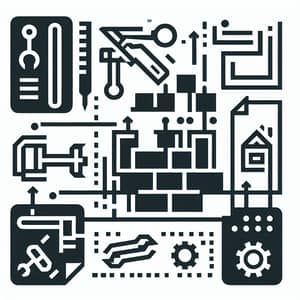 2D Icon for Assembly Process of Structures