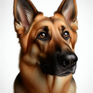 Detailed German Shepherd Dog Image | Strong Build, Medium Size