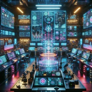 Tech Lab: Futuristic Cyberpunk | Cutting-Edge Science Hub
