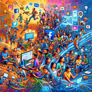 Filipino Technology Diversity and Global Connectivity Artwork