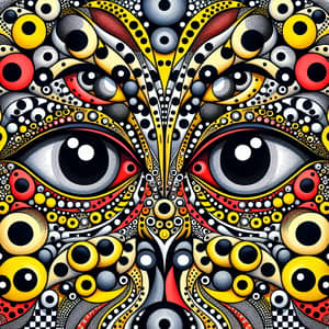 Yayoi Kusama Eyes Graphic - Optical Illusions & Playful Artistry