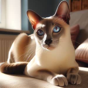 Stunning Siamese Cat: Elegance in Light Colors