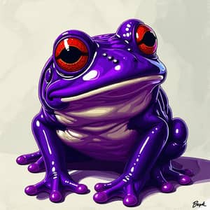 Brutal Purple Frog Pepe