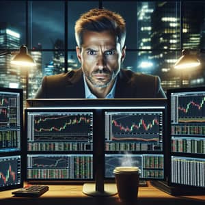 Experienced Financial Trader Analyzing Data | Trading Insights