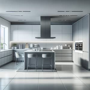 Modern Minimalist Kitchen Design | Sleek Cabinets & Marble Counters