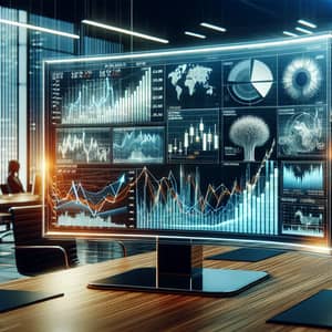 Dynamic Financial Data Visualization in Modern Corporate Office